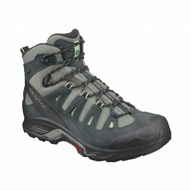 Botas De Montaña Salomon Mujer Gris / Verde - Salomon Argentina QUEST PRIME GTX W ,894207-HYP